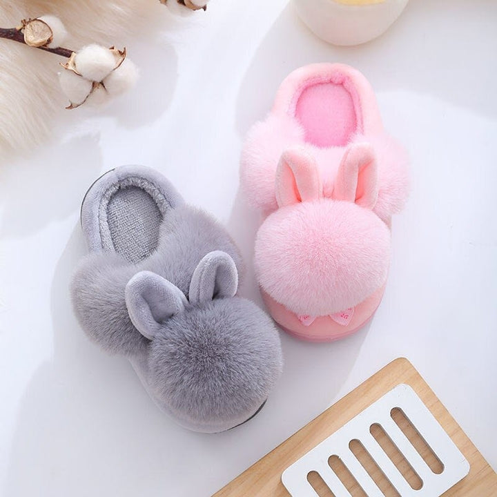 Kids Winter Slippers Infant Baby Fur Ball Soft Slippers BENNYS 