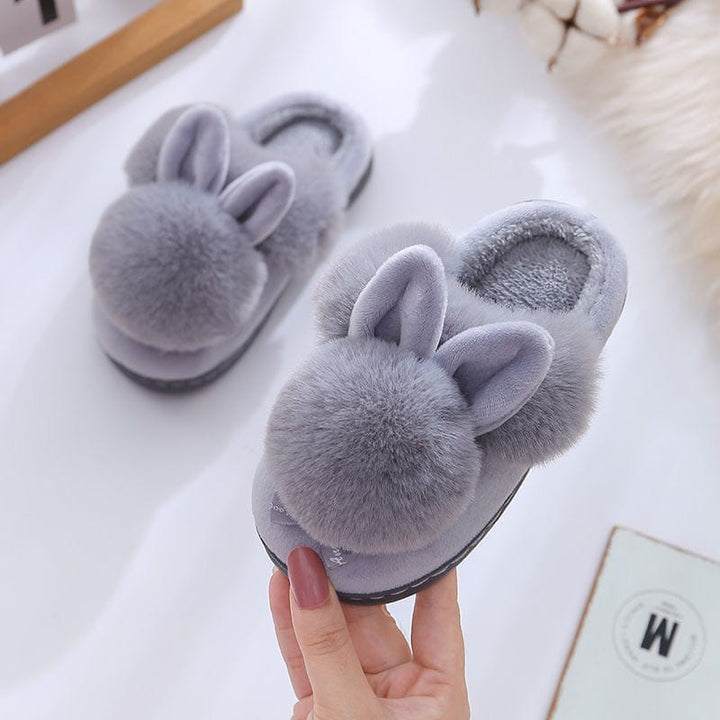 Kids Winter Slippers Infant Baby Fur Ball Soft Slippers BENNYS 