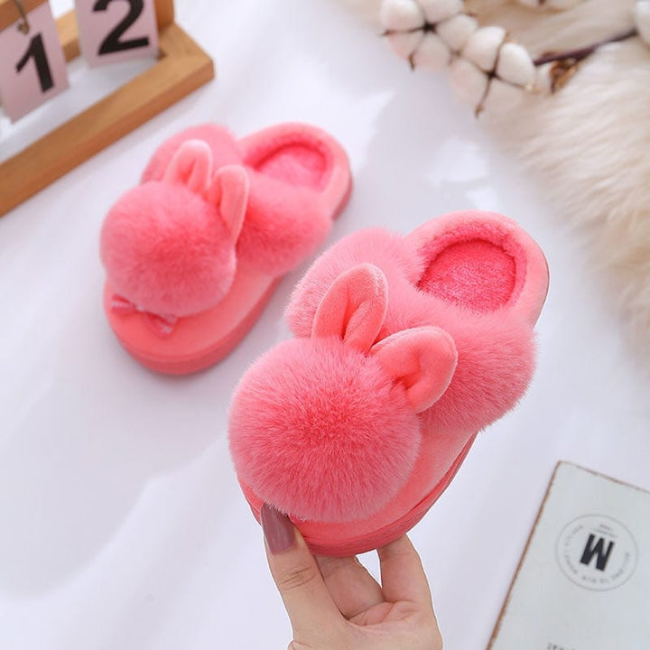 Kids Winter Slippers Infant Baby Fur Ball Soft Slippers BENNYS 