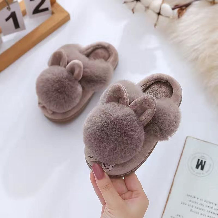 Kids Winter Slippers Infant Baby Fur Ball Soft Slippers BENNYS 