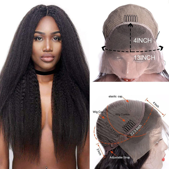 Kinky Straight Wig Maxine Hair Lace Front Human Hair Wigs For Women BENNYS 