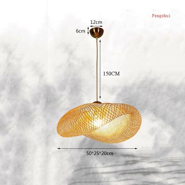 Kitchen Décor Bamboo Pendant Lights Vintage Wood Decoration BENNYS 