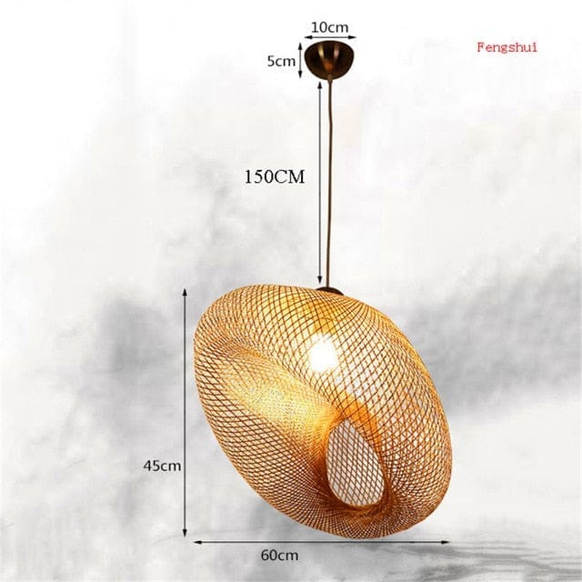 Kitchen Décor Bamboo Pendant Lights Vintage Wood Decoration BENNYS 
