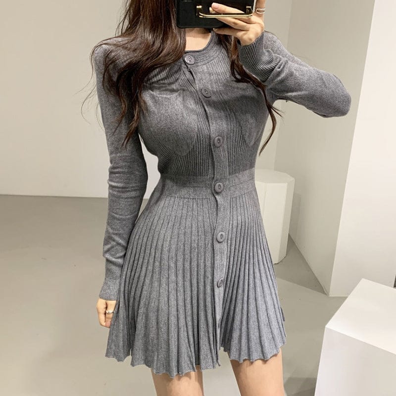 Knitted pleated dress BENNYS 