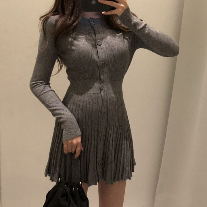 Knitted pleated dress BENNYS 