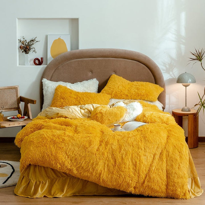 Korean Style Cloud Mink Velvet Coral Velvet Bed Sheet BENNYS 