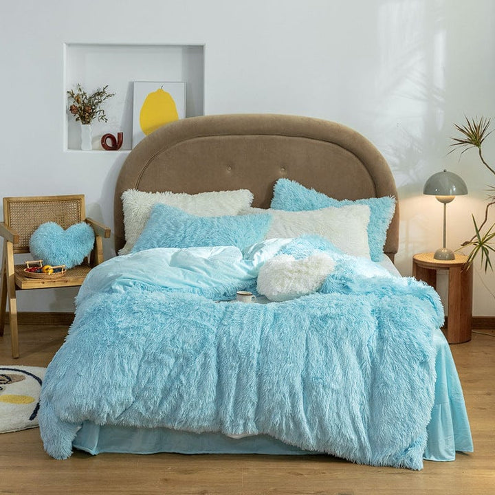 Korean Style Cloud Mink Velvet Coral Velvet Bed Sheet BENNYS 