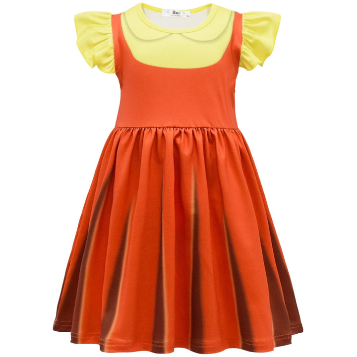 Korean TV Game Kids Dresses for Girls Birthday Party Clothing BENNYS 