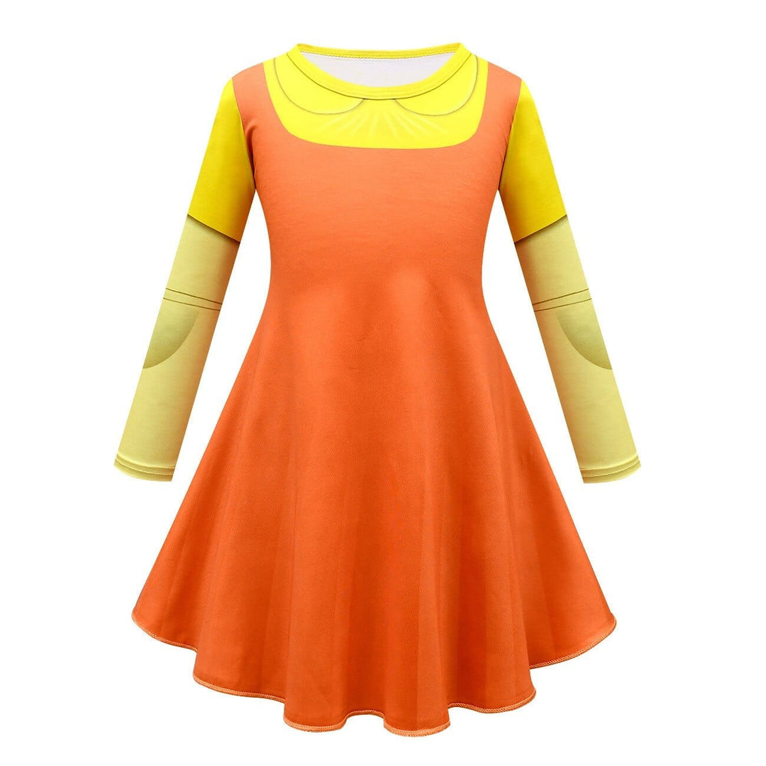 Korean TV Game Kids Dresses for Girls Birthday Party Clothing BENNYS 