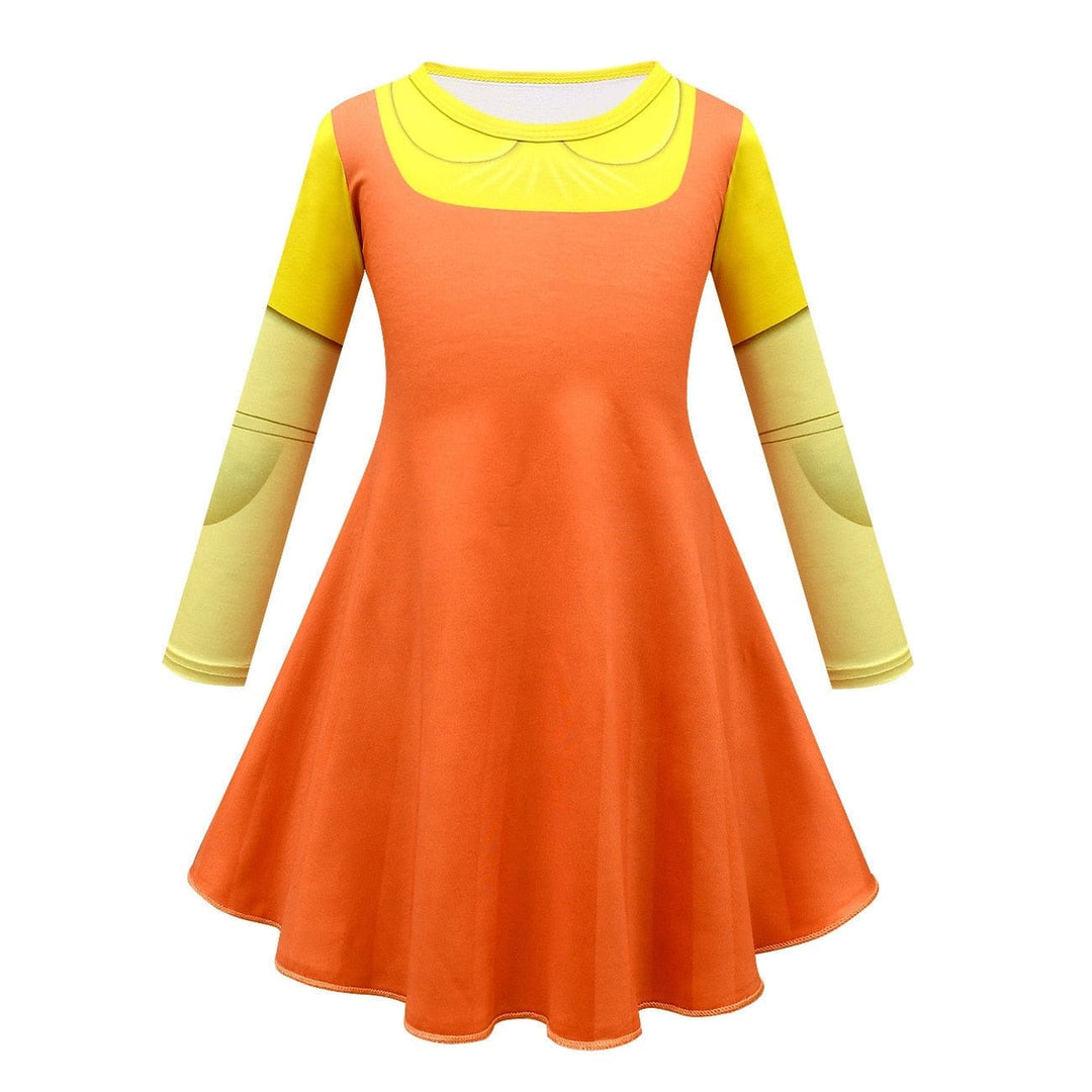 Korean TV Game Kids Dresses for Girls Birthday Party Clothing BENNYS 