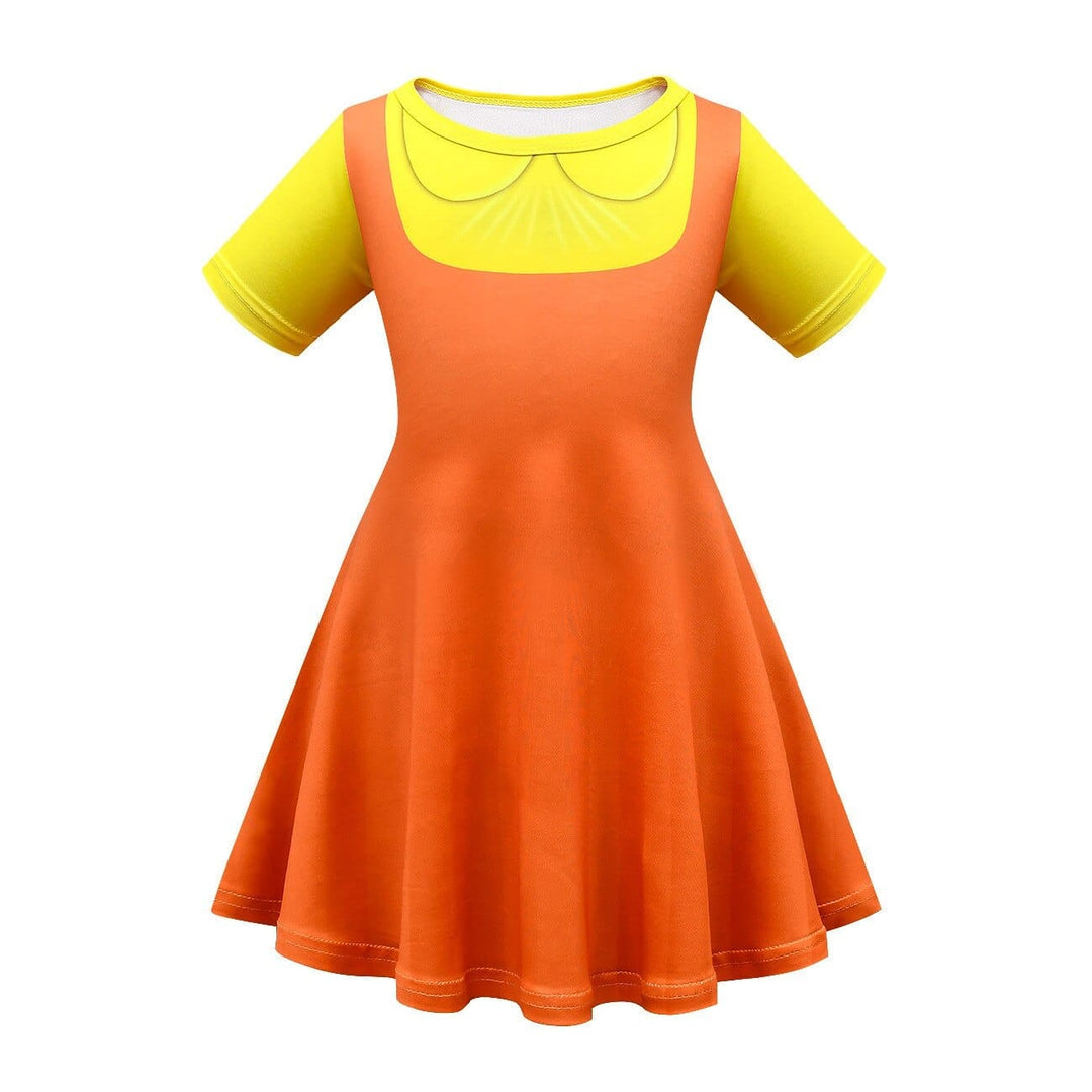 Korean TV Game Kids Dresses for Girls Birthday Party Clothing BENNYS 