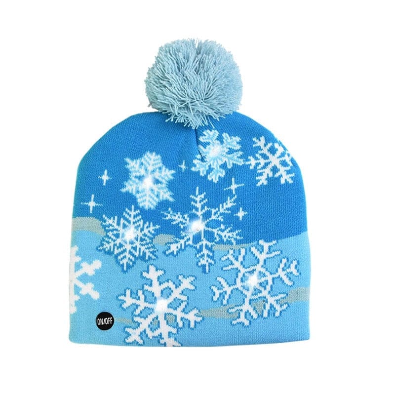 LED Christmas Light Up Knitted Hat  Gift for Kids BENNYS 