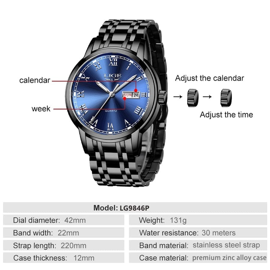 Water resistant best sale quartz watch