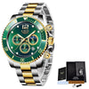 LIGE Watches Mens Top Brand Luxury Clock Casual Stainless Steel BENNYS 