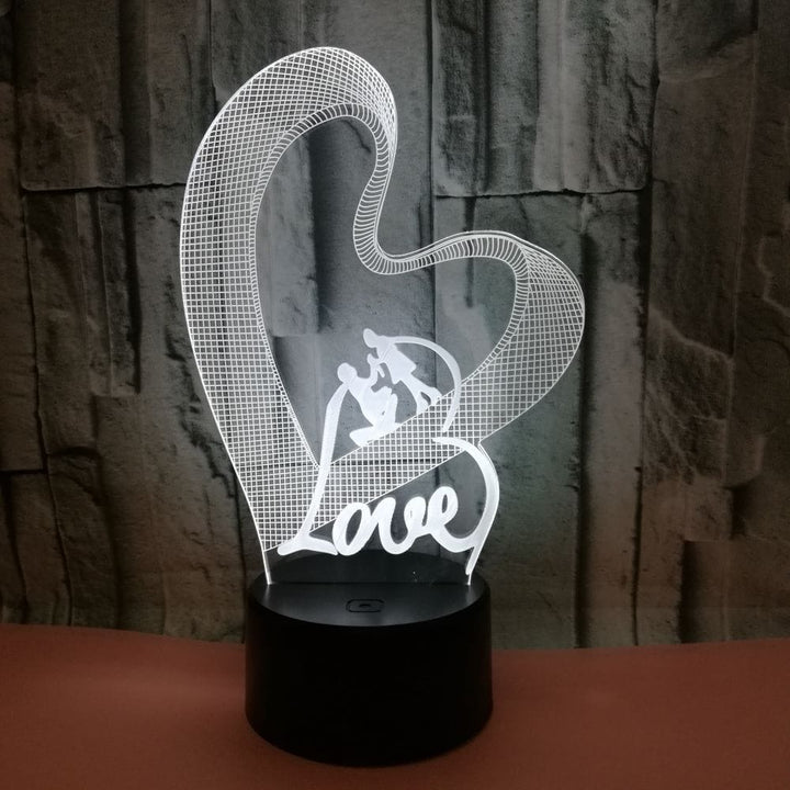 LOVE 3D led colorful night light BENNYS 