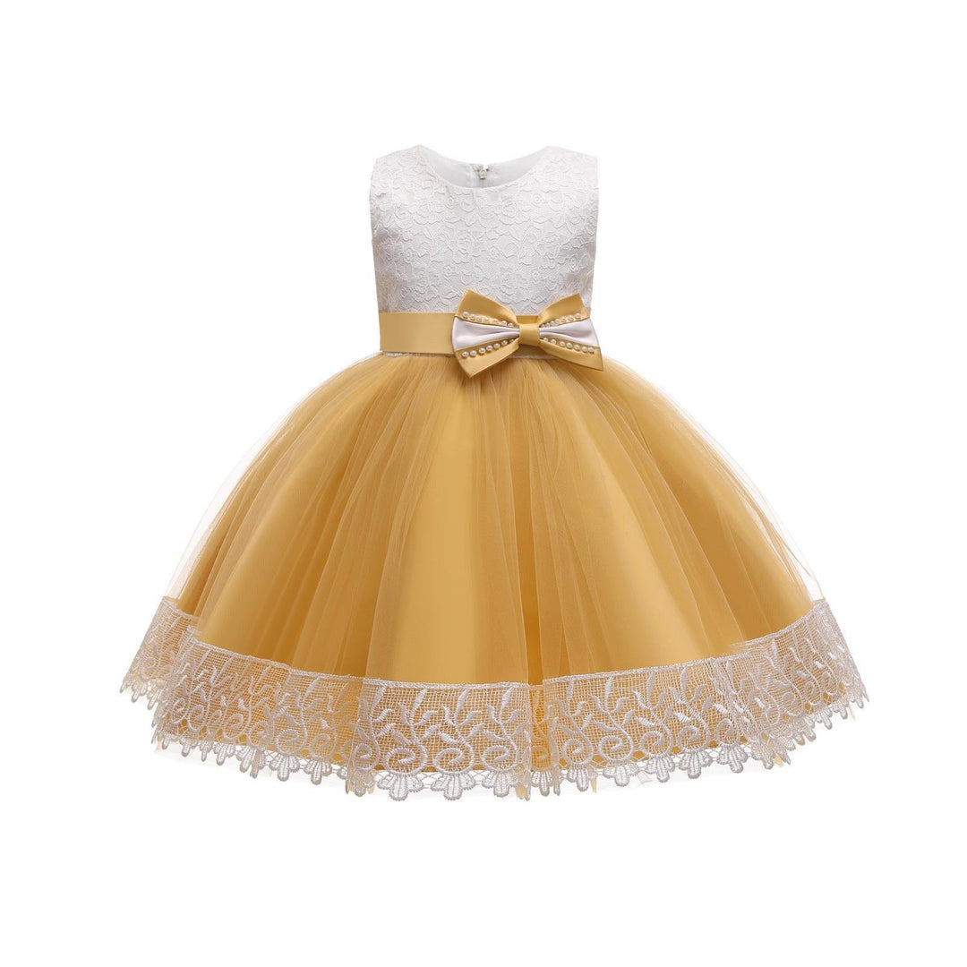 Lace Puffy Yarn Children's Clothing Princess Performance Dress Girls Dress BENNYS 