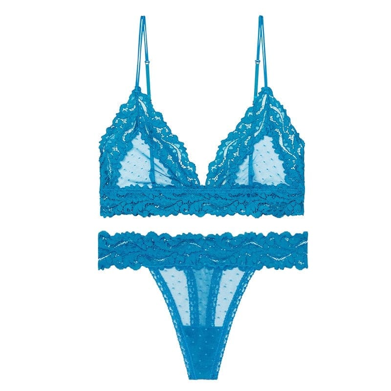 Women's Lace Plunge Push-up Bra - Auden™ Blue 48ddd : Target