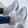 Lace Up Sneakers Women Wedge Heel Running Sports Shoes BENNYS 