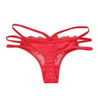 Lace bow Briefs Women's Sexy Lingerie G-string Mesh Briefs Panties BENNYS 