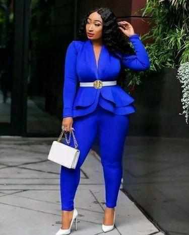 Ladies Elegant Blazers And Pencil Pants Suit. BENNYS 