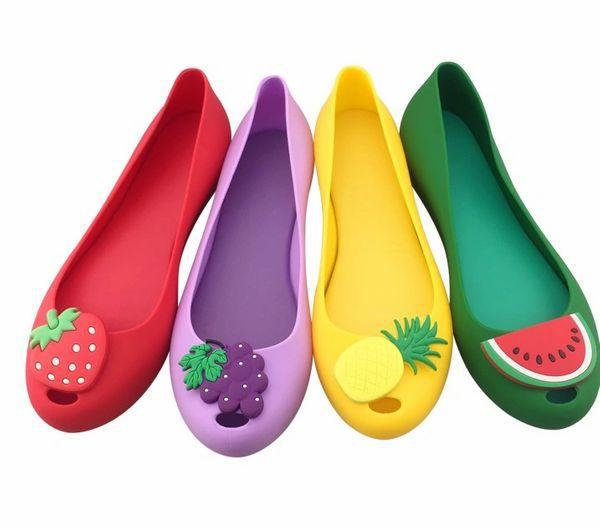 Ladies Flat Spring/Summer Rain PVC Fruit Sandals BENNYS 