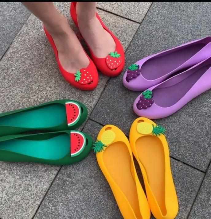 Ladies Flat Spring/Summer Rain PVC Fruit Sandals BENNYS 