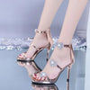 Ladies High Heel Elegant  Glittering  Star and Heart Pattern Shoes BENNYS 