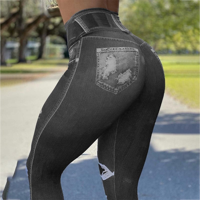 Ladies store denim leggings