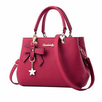 Ladies Luxury Design Bow Faux Leather Hand Bag BENNYS 