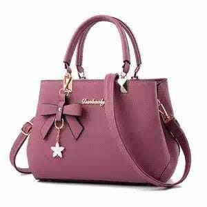 Ladies Luxury Design Bow Faux Leather Hand Bag BENNYS 