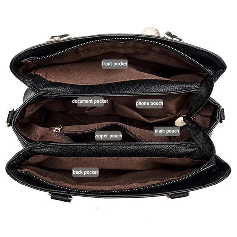 Ladies Luxury Faux Leather Shoulder Bag BENNYS 