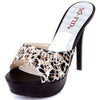 Ladies  Summer Fashion Leopard Platform High Heels Shoes BENNYS 
