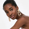 Ladies Vintage Gold, Silver, And Multicolored Earrings BENNYS 