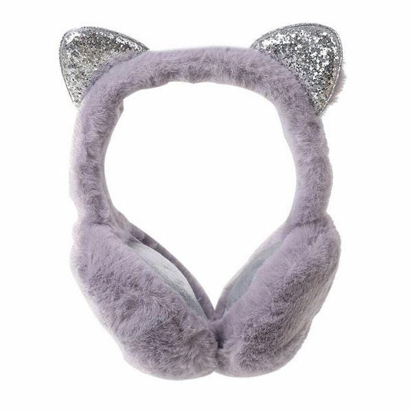 Ladies Winter Warm Cat Ears Design Windproof Adjustable Earmuffs BENNYS 