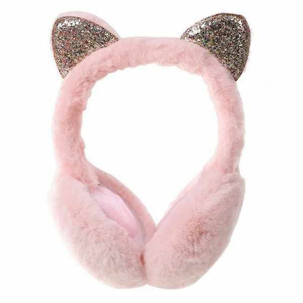 Ladies Winter Warm Cat Ears Design Windproof Adjustable Earmuffs BENNYS 