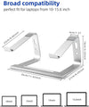 Laptop Stand, Computer Stand for Laptop, Aluminium Laptop 10-17 Inch BENNYS 