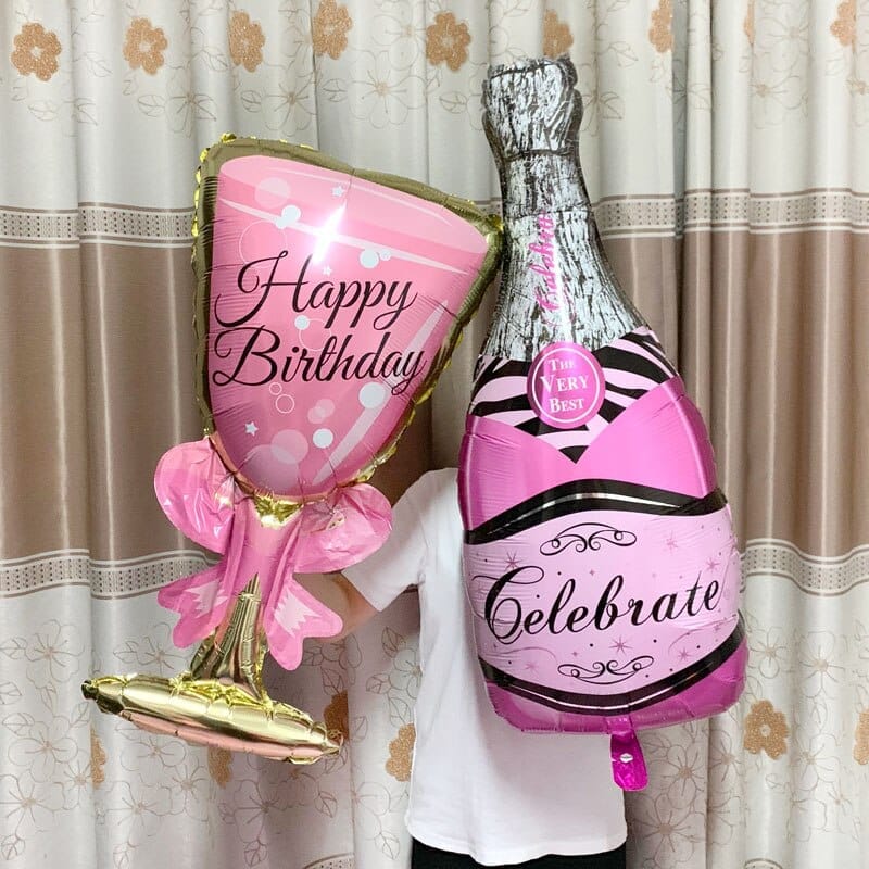 Large Helium Foil Balloon Whisky Beer Balloon Wedding Birthday Party Decorations BENNYS 