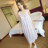 Large Sexy Night Dress Ice Silk Satin Sleepwear For Women BENNYS 