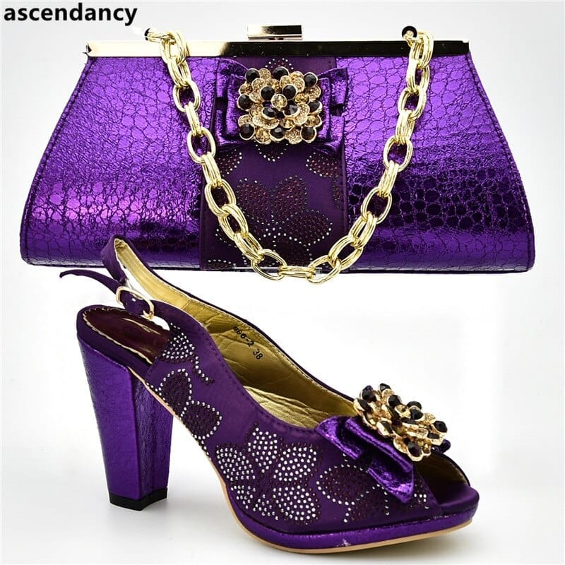 Latest Italian Shoes With Matching Bags African Wedding Shoes BENNYS 