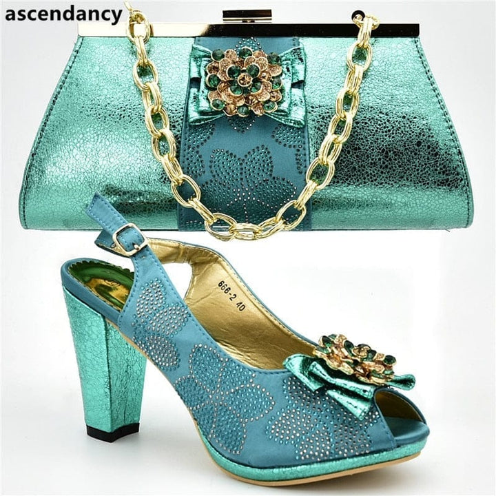 Latest Italian Shoes With Matching Bags African Wedding Shoes BENNYS 