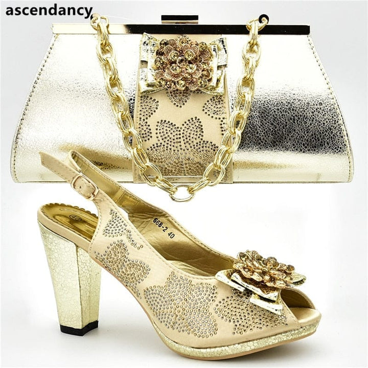 Latest Italian Shoes With Matching Bags African Wedding Shoes BENNYS 