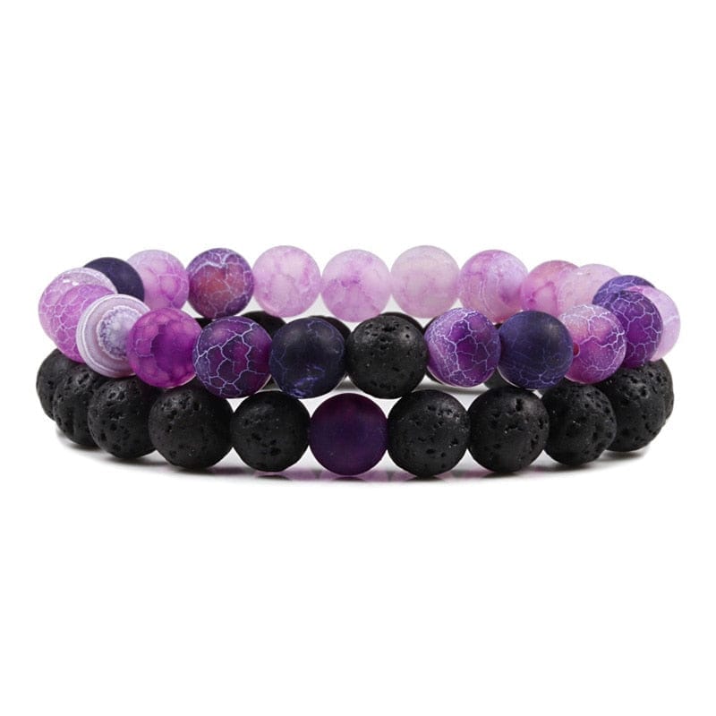 Lava Stone Tiger Eye Beaded Yoga Bracelets for Men And Women BENNYS 