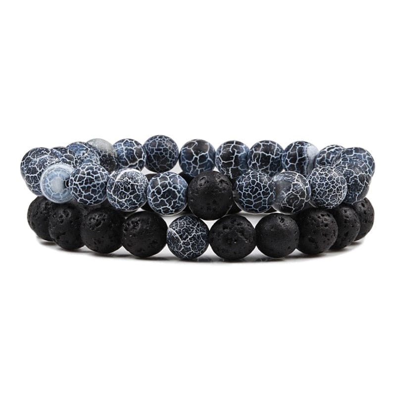 Lava Stone Tiger Eye Beaded Yoga Bracelets for Men And Women BENNYS 