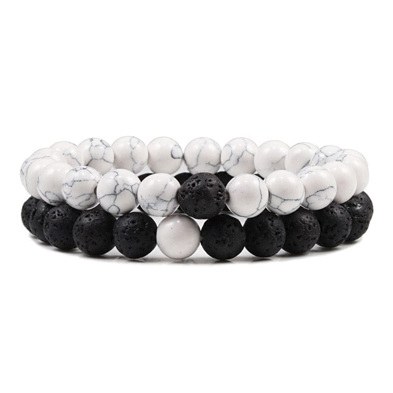 Lava Stone Tiger Eye Beaded Yoga Bracelets for Men And Women BENNYS 