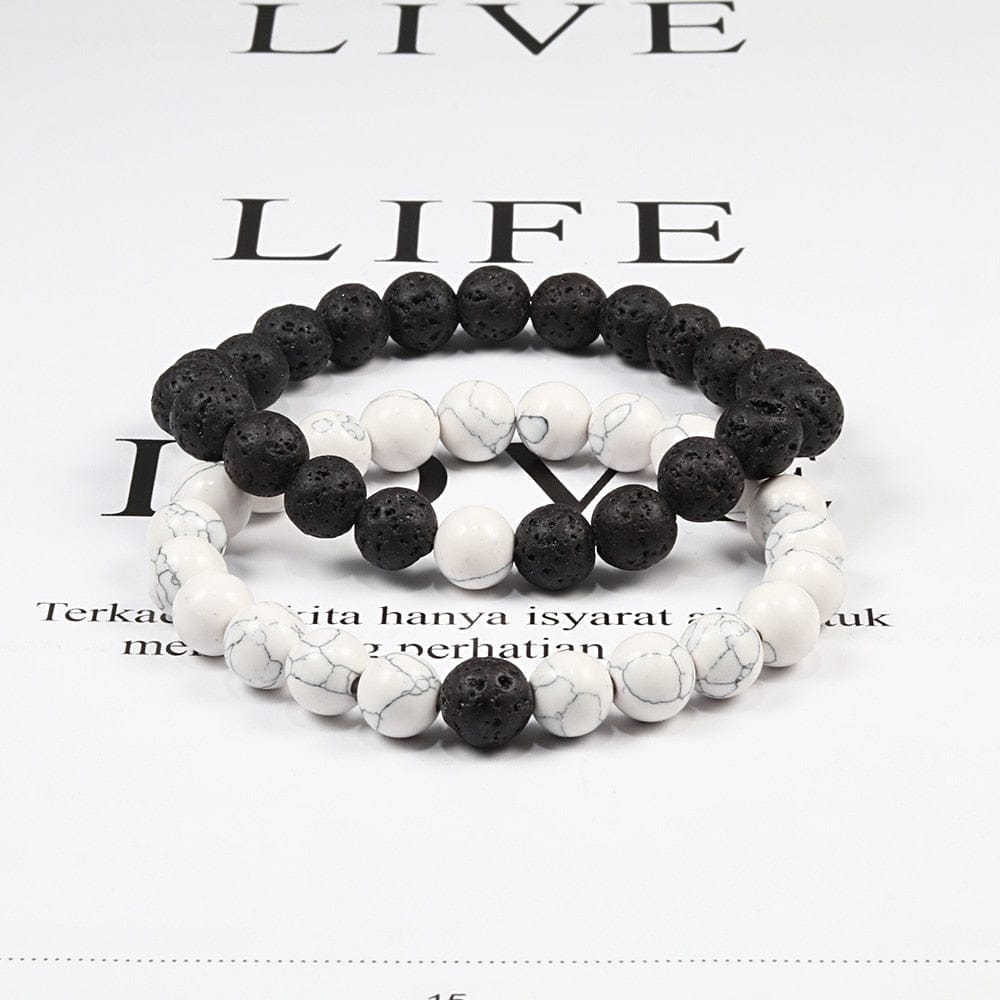 Lava Stone Tiger Eye Beaded Yoga Bracelets for Men And Women BENNYS 