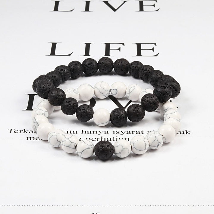 Lava Stone Tiger Eye Beaded Yoga Bracelets for Men And Women BENNYS 