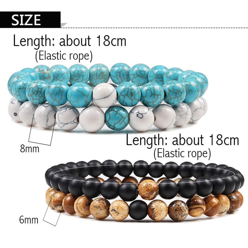 Lava Stone Tiger Eye Beaded Yoga Bracelets for Men And Women BENNYS 