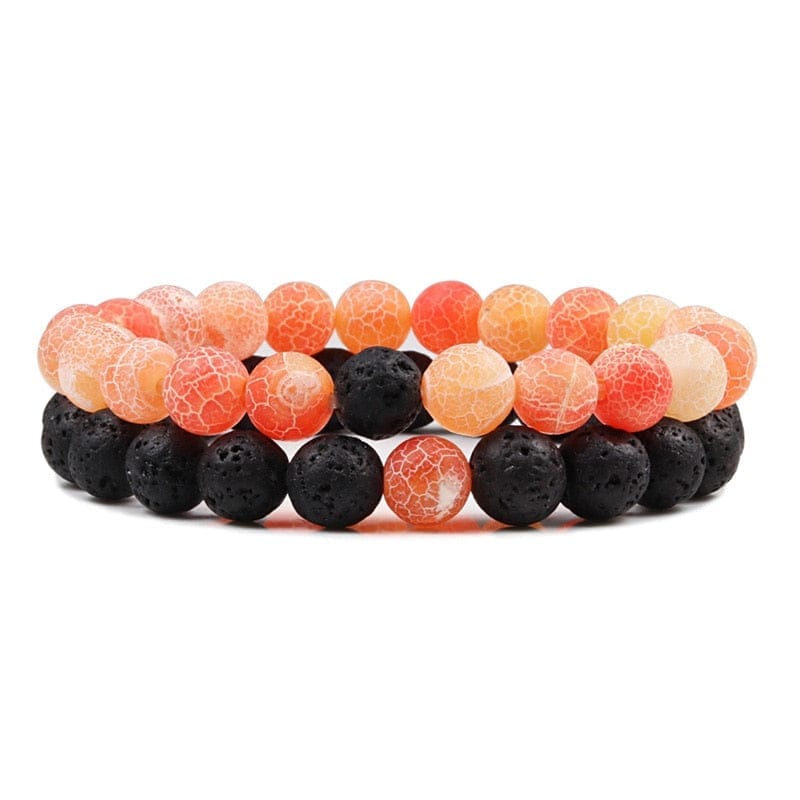 Lava Stone Tiger Eye Beaded Yoga Bracelets for Men And Women BENNYS 