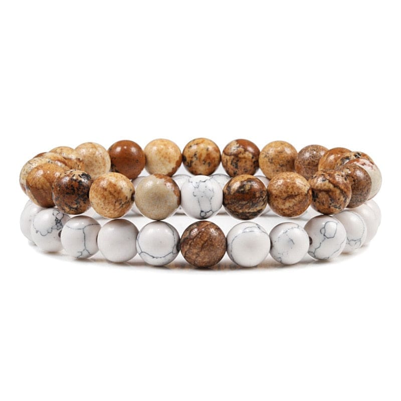 Lava Stone Tiger Eye Beaded Yoga Bracelets for Men And Women BENNYS 