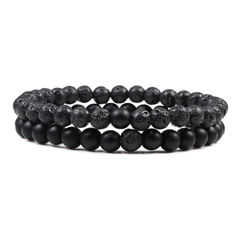 Lava Stone Tiger Eye Beaded Yoga Bracelets for Men And Women BENNYS 